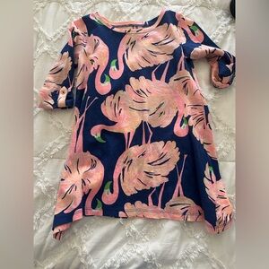 Flamingo Print Dress
